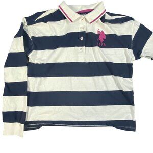 U.S. Polo Assn. Blue & White Striped Shirt